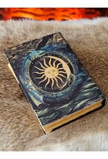 MITHD Miscellaneous - Leren Vintage Dagboek met Draak, Zon & Maan