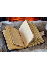 MITHD Miscellaneous - Leren Vintage Dagboek met Draak, Zon & Maan