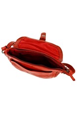 Bear Design Leren schoudertassen Leren crossbody tassen - Bear Design Schoudertas "Mattea" rood