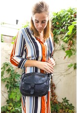Bear Design Leren schoudertassen Leren crossbody tassen - Bear Design Schoudertas "Mattea" groen