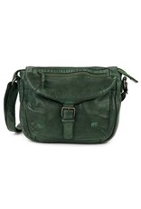 Bear Design Leren schoudertassen Leren crossbody tassen - Bear Design Schoudertas "Mattea" groen