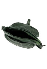Bear Design Leren schoudertassen Leren crossbody tassen - Bear Design Schoudertas "Mattea" groen