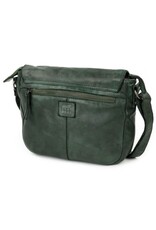 Bear Design Leren schoudertassen Leren crossbody tassen - Bear Design Schoudertas "Mattea" groen