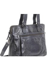 Bear Design Leather Workbags and Leather Laptop Bags - Bear Design Shoulder Bag - Laptop bag ‘Lia’ black