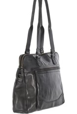 Bear Design Leather Workbags and Leather Laptop Bags - Bear Design Shoulder Bag - Laptop bag ‘Lia’ black