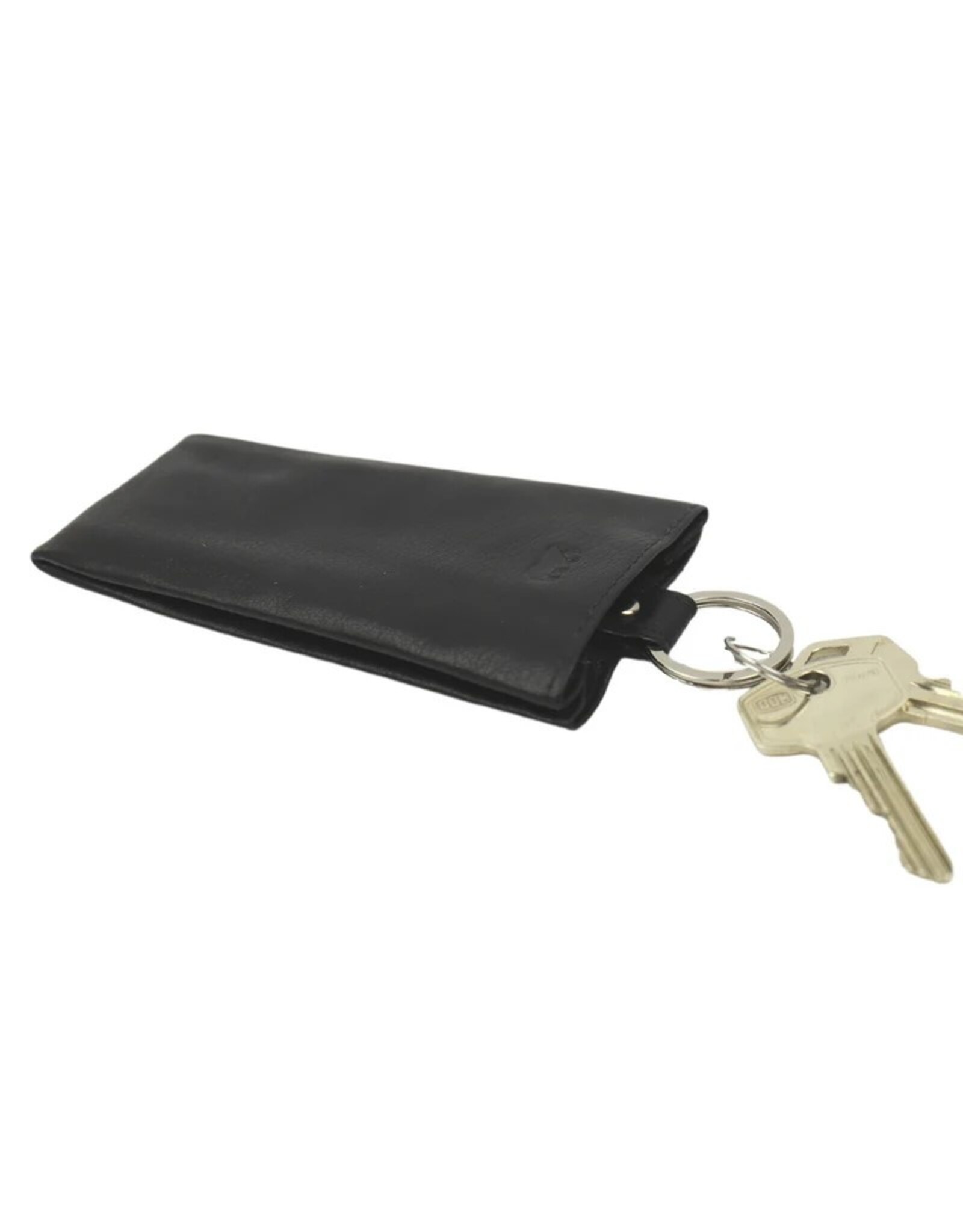 Bear Design Leather Wallets - Bear Design Key Ring  ‘Pablo’ black
