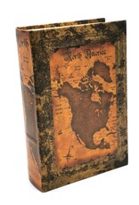 Trukado Miscellaneous - Storage book Antique look Atlas North America