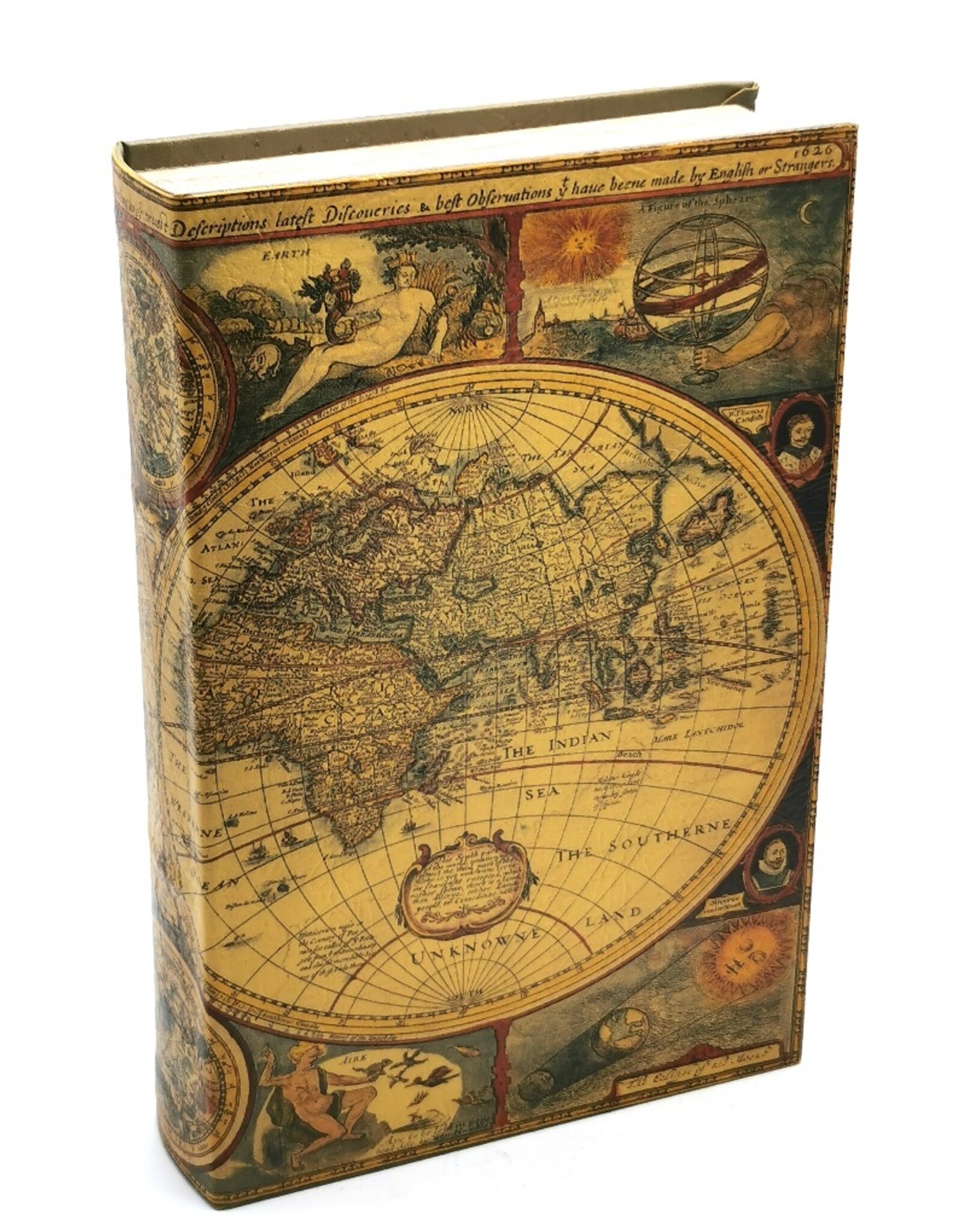 Trukado Giftware & Lifestyle - Storage box Book World Atlas large