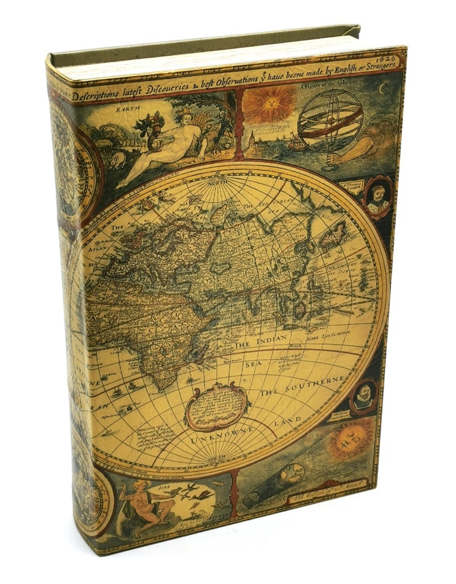 Trukado Giftware & Lifestyle - Storage box Book World Atlas large