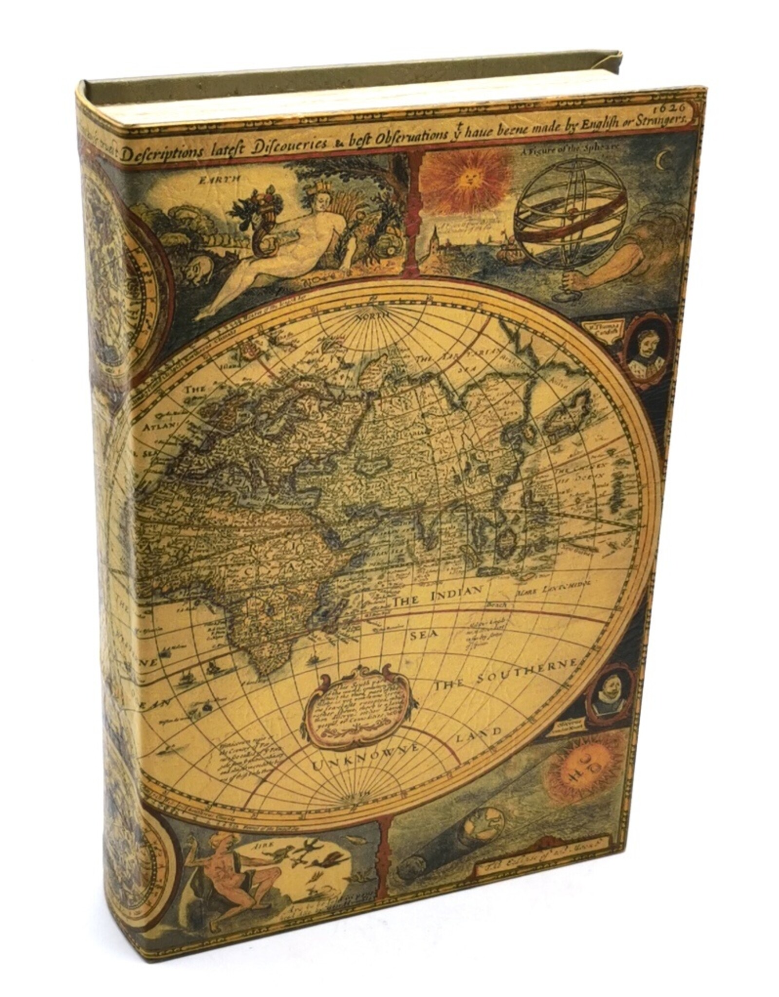 Trukado Giftware & Lifestyle - Storage box Book World Atlas large