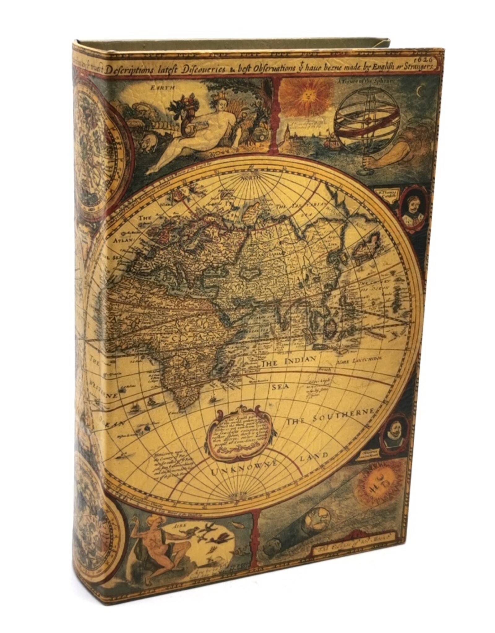 Trukado Giftware & Lifestyle - Storage box Book World Atlas large