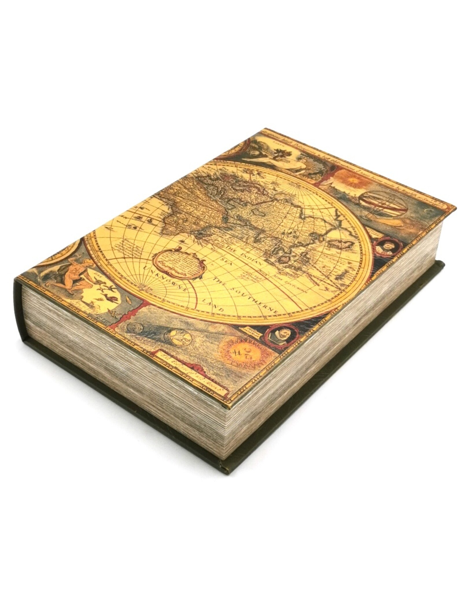 Trukado Giftware & Lifestyle - Storage box Book World Atlas large