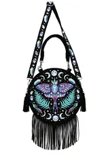 Restyle Fantasy tassen en portemonnees - Enchanted Forest Ronde tas met Magisch Borduurwerk