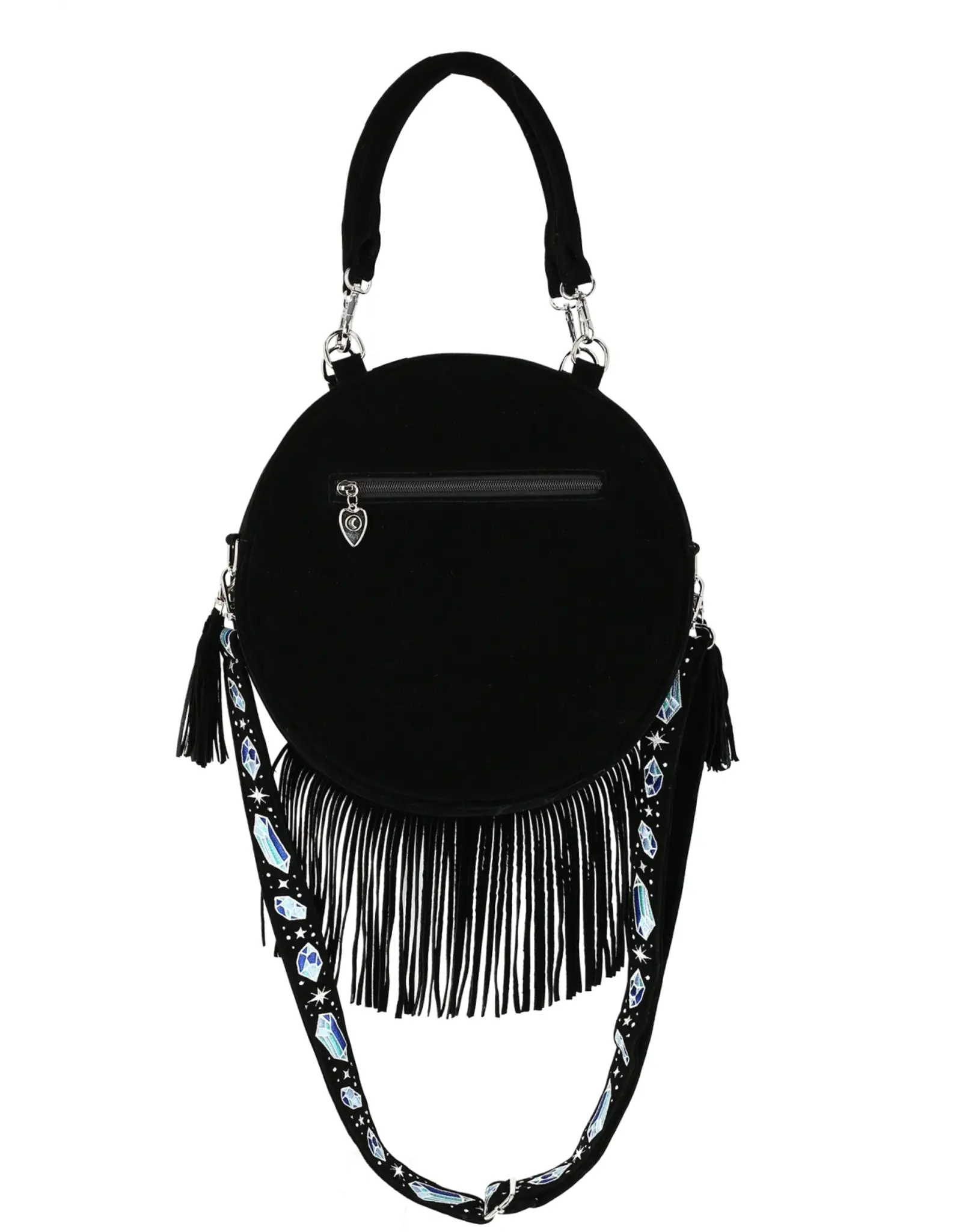 Restyle Fantasy tassen en portemonnees - Enchanted Forest Ronde tas met Magisch Borduurwerk