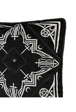 Restyle Miscellaneous - Amaris Black Velvet Pillowcase with Gothic Arches