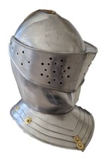 Trukado Miscellaneous - Middeleeuwse Ridderhelm Draagbare metalen replica