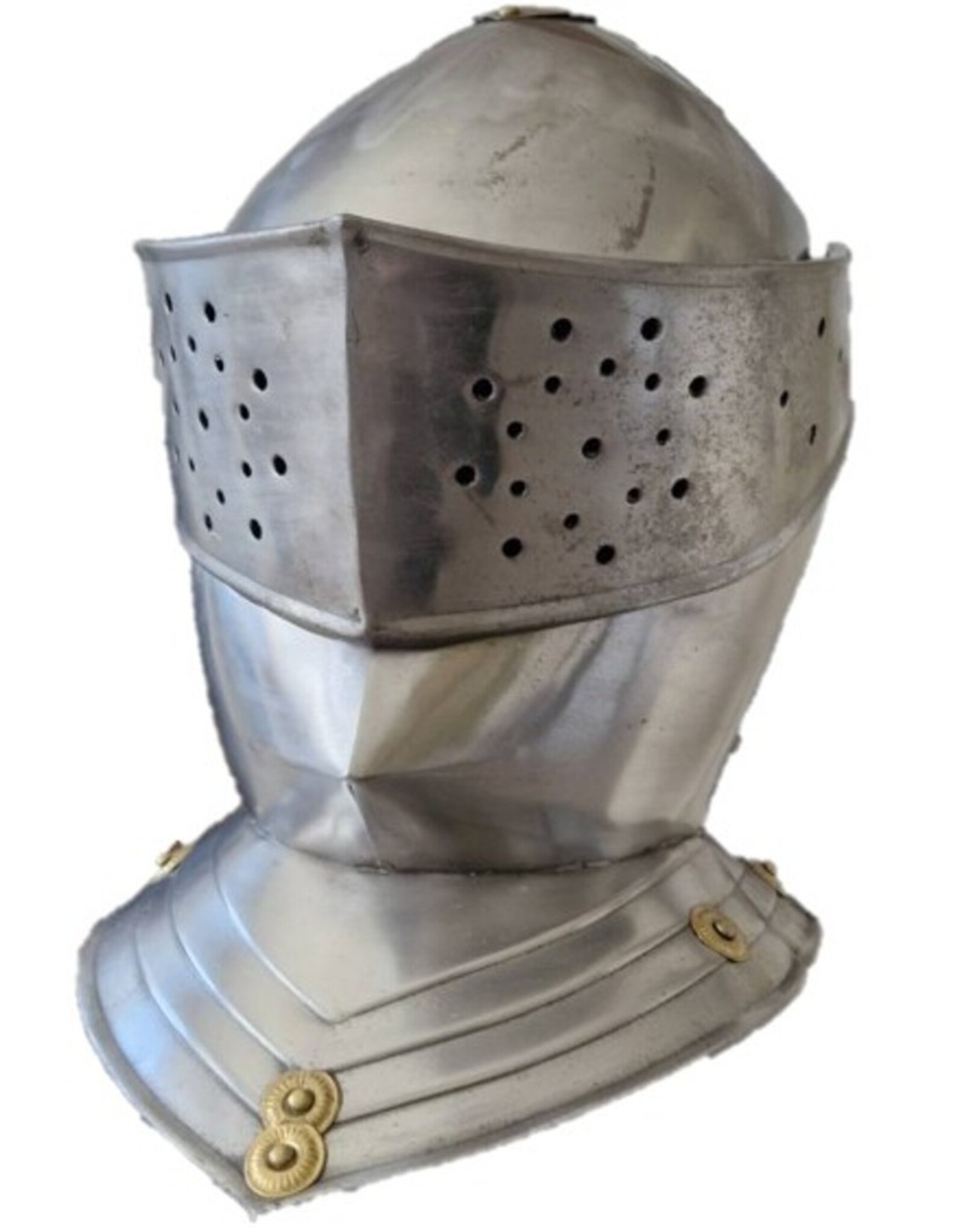 Trukado Miscellaneous - Middeleeuwse Ridderhelm Draagbare metalen replica