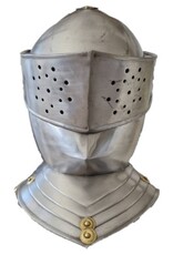 Trukado Miscellaneous - Middeleeuwse Ridderhelm Draagbare metalen replica