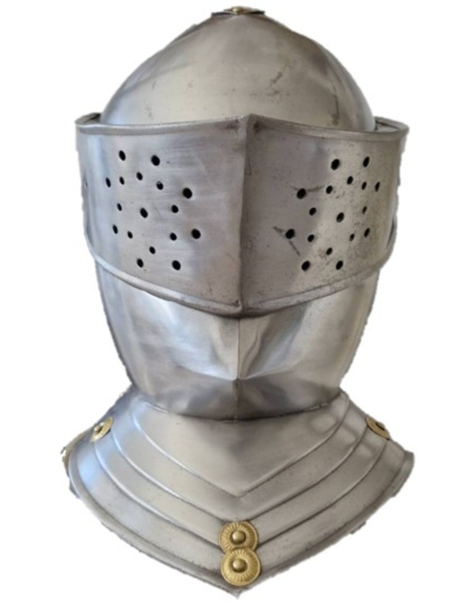 Trukado Miscellaneous - Middeleeuwse Ridderhelm Draagbare metalen replica