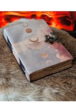 AWG Miscellaneous - Leren Notitieboek 'Maanfasen' 18x13cm