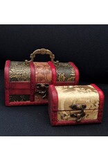 AWG Miscellaneous - Wooden Colonial Boxes Antique Embossing set of 2