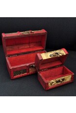 AWG Miscellaneous - Wooden Colonial Boxes Antique Embossing set of 2