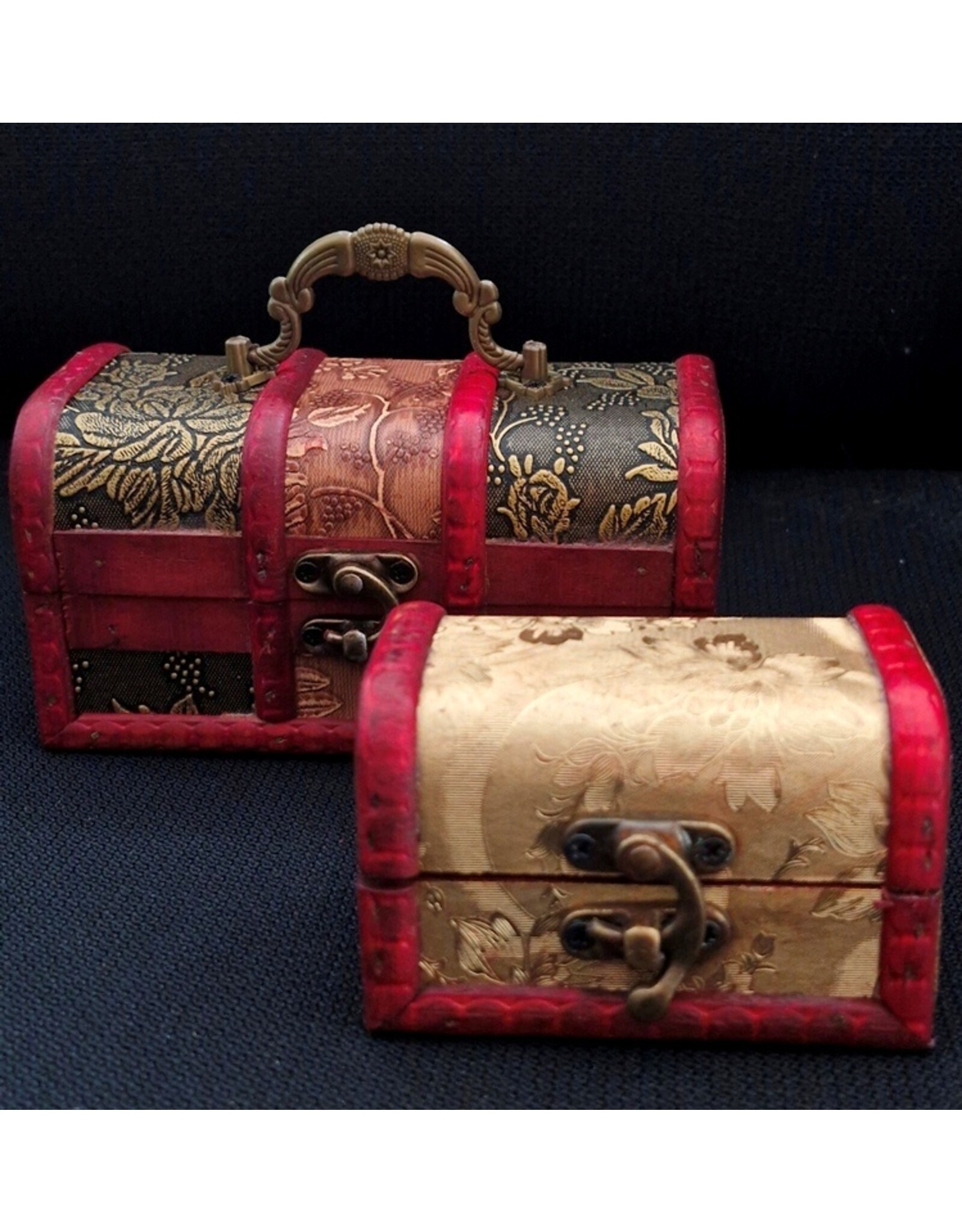 AWG Miscellaneous - Wooden Colonial Boxes Antique Embossing set of 2