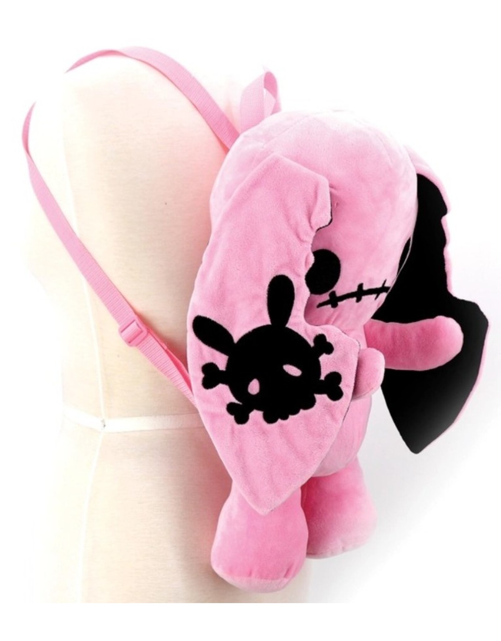 Sleepyville Critters Fantasy tassen en portemonnees - Spookyville Critters Pink Naughty Bunny  Pluche Rugzak  - Copy
