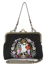 Trukado Retro tassen Vintage tassen - Paddenstoelen Vintage Kusslot Tas  Geborduurd op canvas - Copy