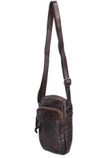 Bear Design Leather shoulderbags Leather crossbody bags - Bear Design Shoulder bag ‘Karin’ brown