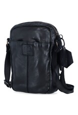 Bear Design Leren schoudertassen Leren crossbody tassen - Bear Design Schoudertasje "Karin" zwart