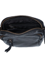 Bear Design Leren schoudertassen Leren crossbody tassen - Bear Design Schoudertasje "Karin" zwart