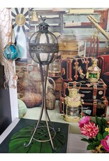 JB Miscellaneous - Tall Lantern on Legs Glass Globe with Bird