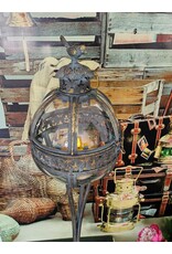 JB Miscellaneous - Tall Lantern on Legs Glass Globe with Bird