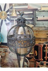 JB Miscellaneous - Tall Lantern on Legs Glass Globe with Bird
