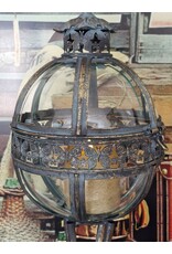 JB Miscellaneous - Tall Lantern on Legs Glass Globe with Bird