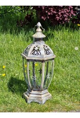 JB Miscellaneous - Rustic Lantern with French Lily - Fleur de Lis