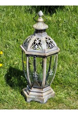 JB Miscellaneous - Rustic Lantern with French Lily - Fleur de Lis