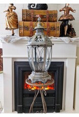 JB Miscellaneous - Rustic Lantern with French Lily - Fleur de Lis