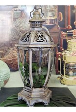 JB Miscellaneous - Rustic Lantern with French Lily - Fleur de Lis