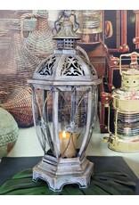 JB Miscellaneous - Rustic Lantern with French Lily - Fleur de Lis