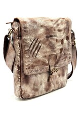 HillBurry Leren tassen - HillBurry Leren Schoudertas van gewassen leer 2309