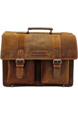 LandLeder Leather bags - Hillburry Briefcase Cambridge Hunter Leather Tan