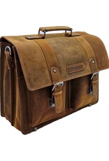 LandLeder Leather bags - Hillburry Briefcase Cambridge Hunter Leather Tan