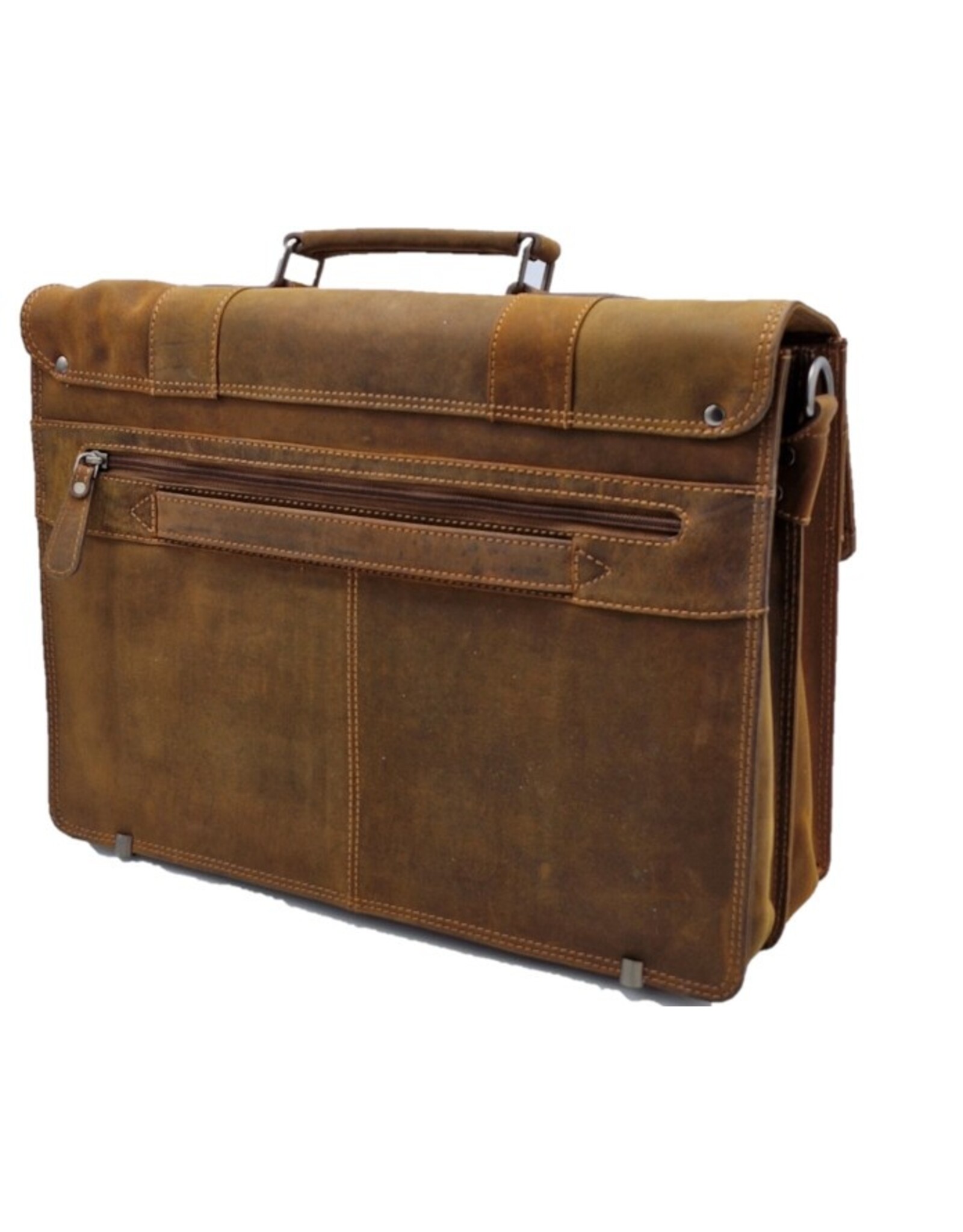 LandLeder Leather bags - Hillburry Briefcase Cambridge Hunter Leather Tan