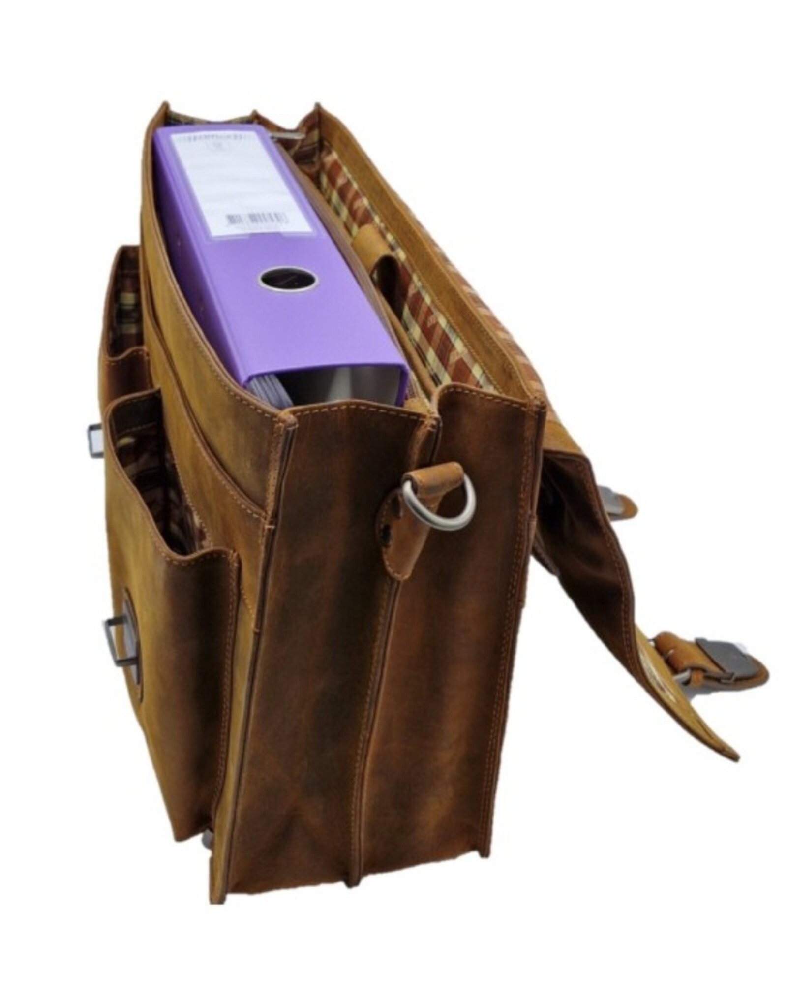 LandLeder Leather bags - Hillburry Briefcase Cambridge Hunter Leather Tan