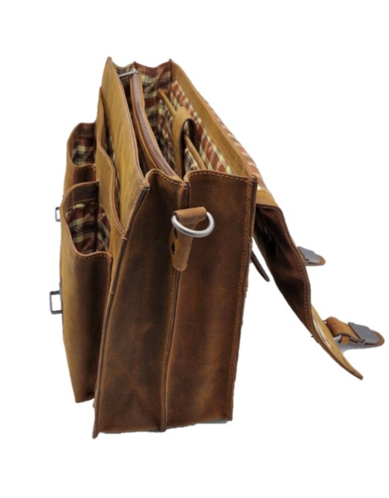 LandLeder Leather bags - Hillburry Briefcase Cambridge Hunter Leather Tan