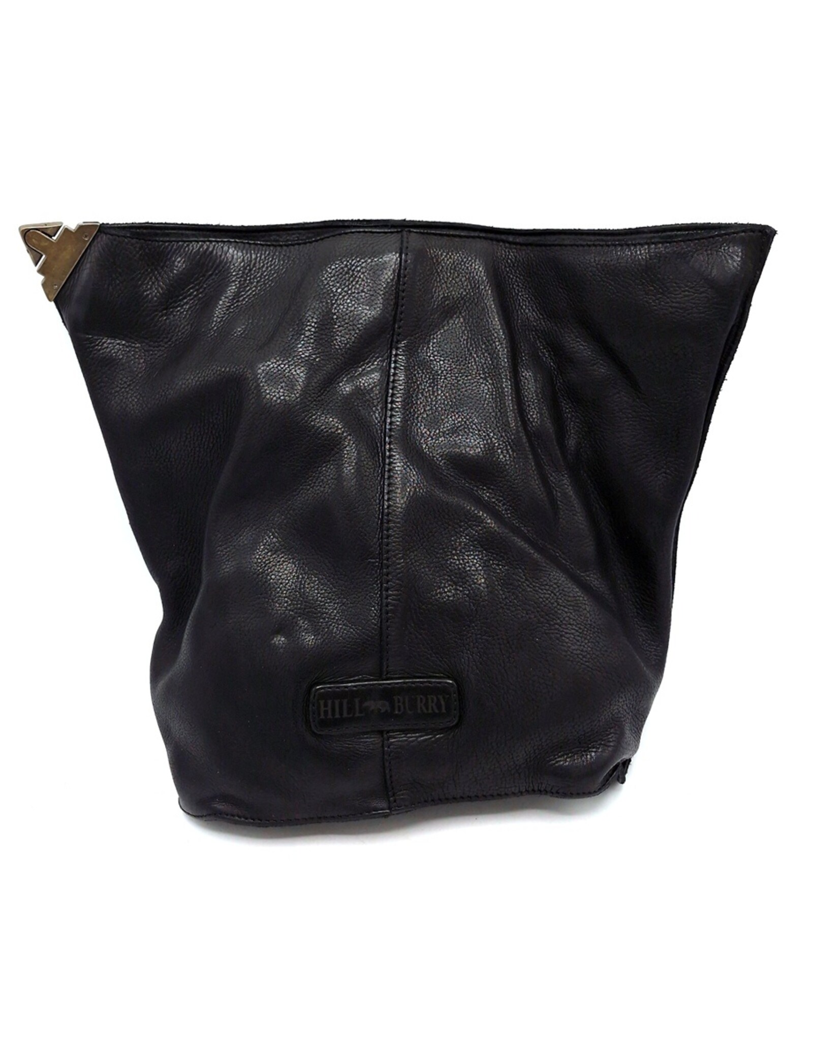 HillBurry Leren rugzakken Leren shoppers - HillBurry Crossbody-Sling bag Gewassen Leer zwart