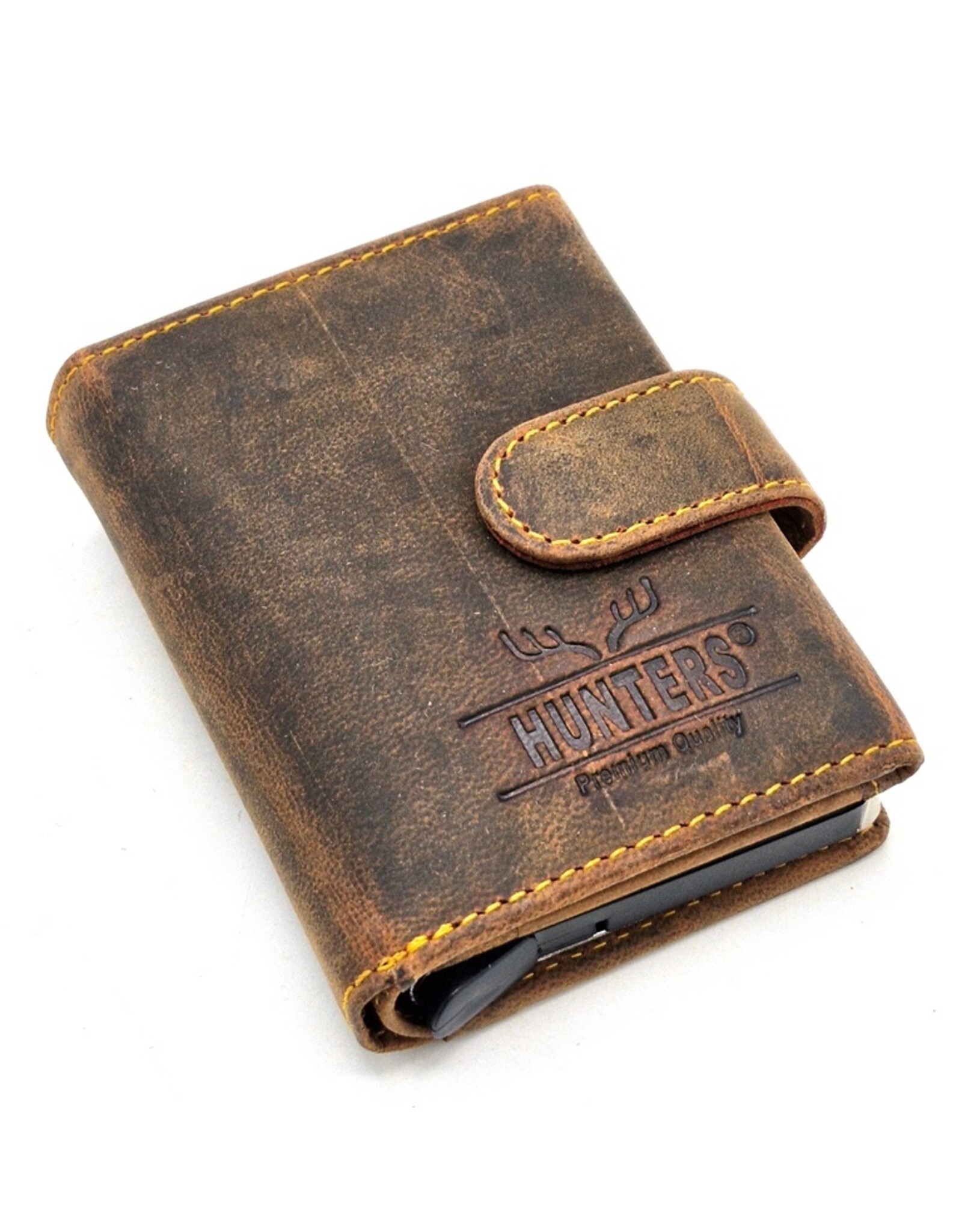Hunters Leather Wallets - Hunters Safety Wallet for 8 cards