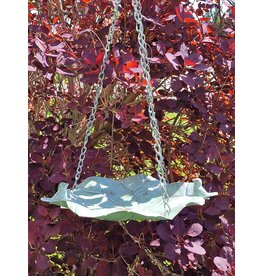 SH Birdbath-Feeding Bowl - leaf shaped groen